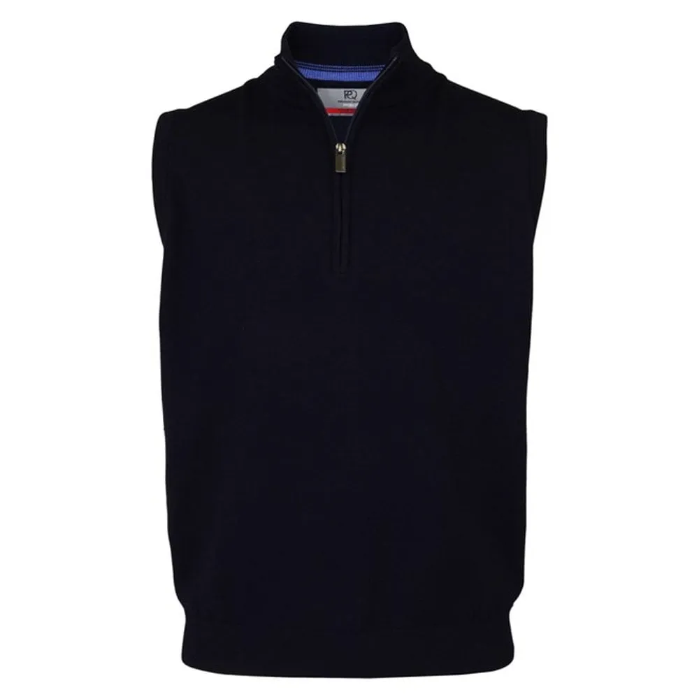 Resilient Breathable mesh lining ProQuip Merino 1/2 Zip Slipover - Navy