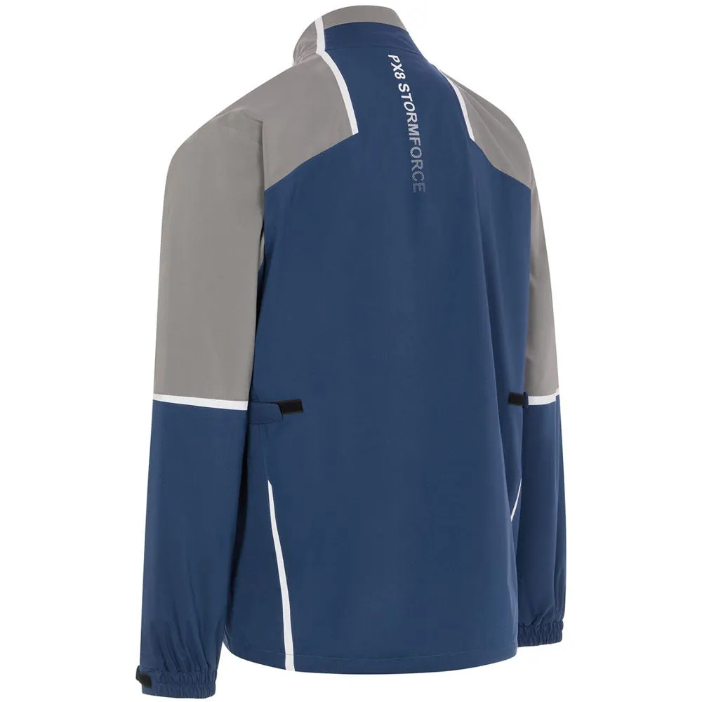 ProQuip Stormforce Pro PX8 Waterproof Jacket - Blue/Grey Travel Street Style