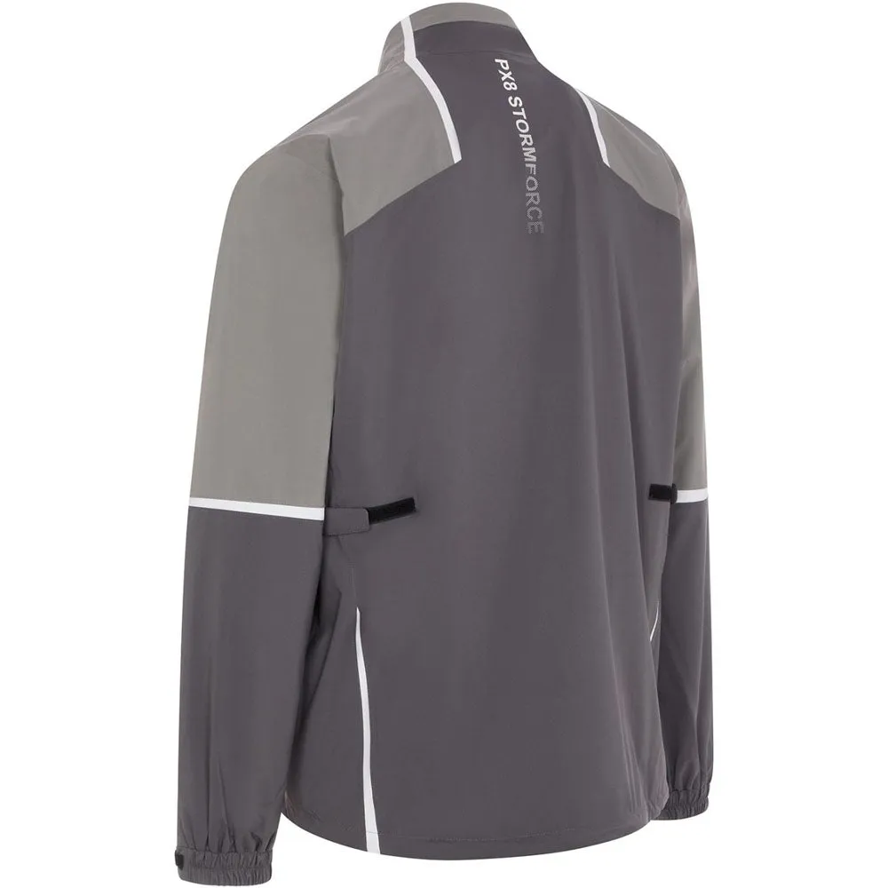 Sleek Outdoor Look Fur Trim ProQuip Stormforce Pro PX8 Waterproof Jacket - Grey