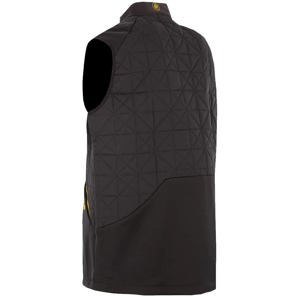 Seamless construction ProQuip Therma-Bora Quilt Gilet - Black/Yellow