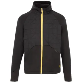 Simple Fit ZipperClosure ProQuip Therma-Bora Quilt Jacket with Hood - Black/Yellow
