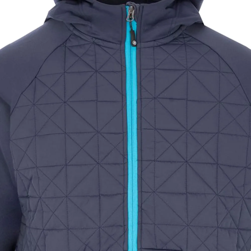 Sleek Layers ProQuip Therma-Bora Quilt Jacket with Hood - Navy/Azure