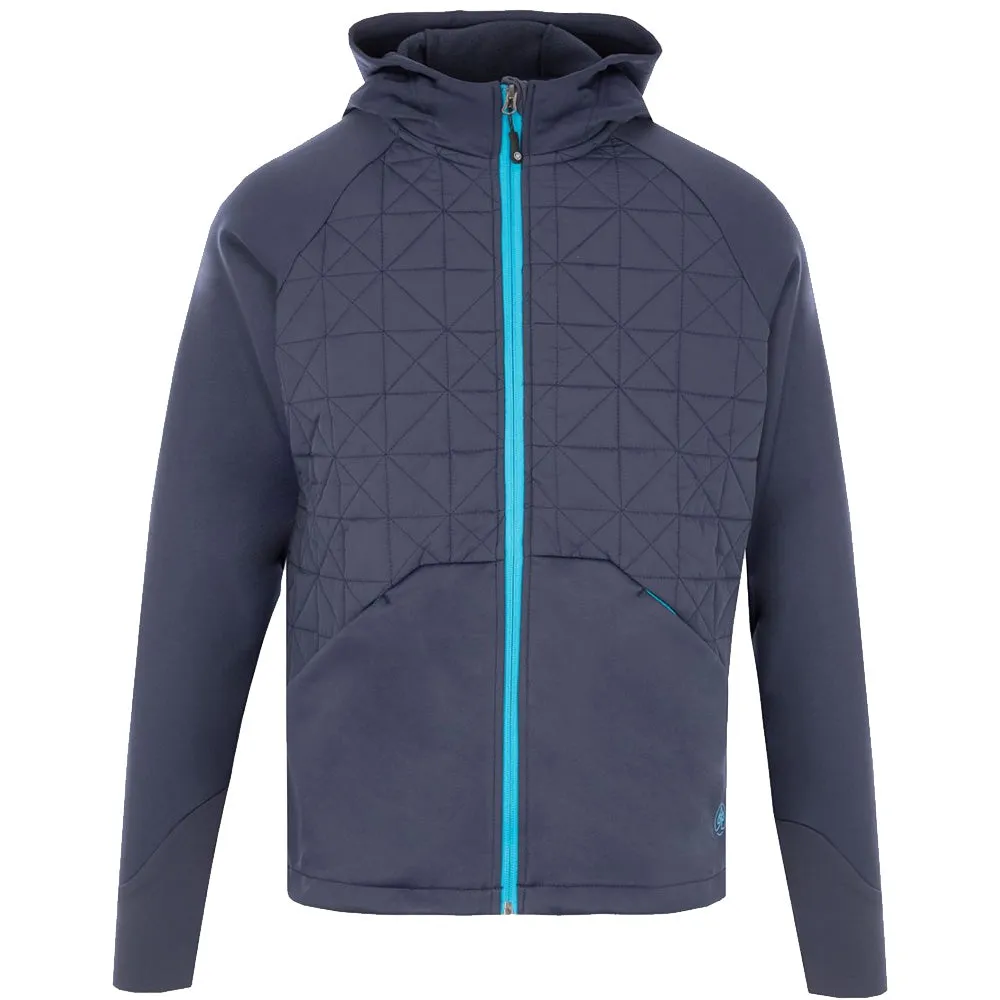 ProQuip Therma-Bora Quilt Jacket with Hood - Navy/Azure Anti Pilling Technology