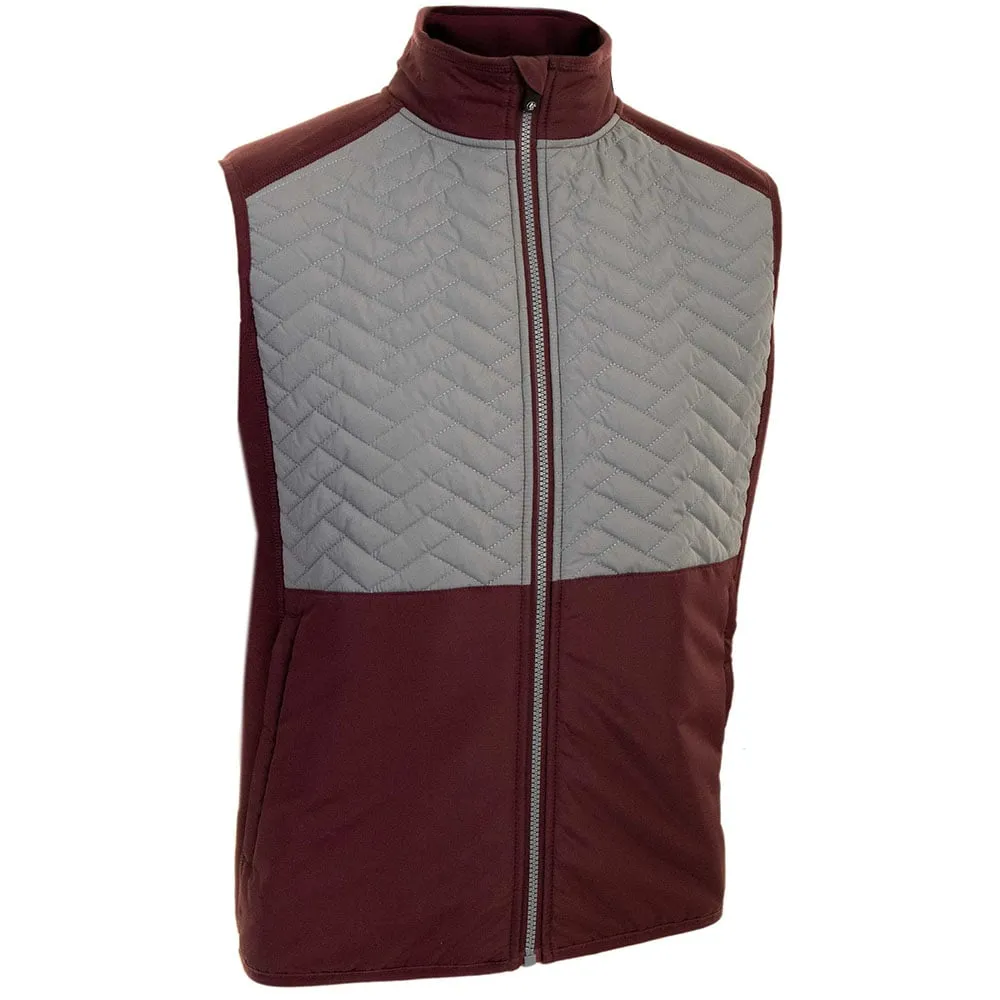 essential ProQuip Therma Gust Quilted Gilet - Burgundy