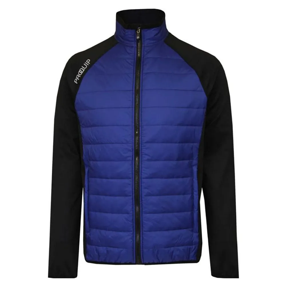 ProQuip Therma Tour Quilted Golf Jacket - Blue Urban Fit Look