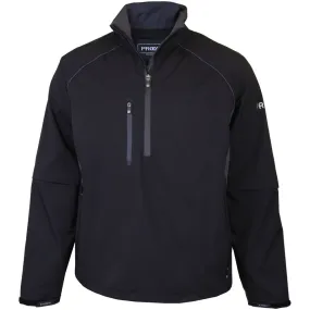 Waterproof Zipper Closure Odor Resistant Lining Proquip Tourflex 360 Elite 1/2 Zip Waterproof Jacket - Black/Iron Grey