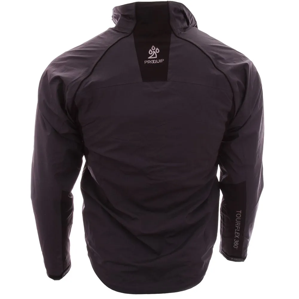 Refined Casual Streetwear vibe Proquip Tourflex Elite 360 Golf Waterproof Jacket - Iron Grey/Black