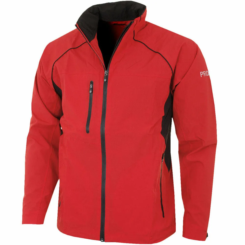 Fall Outfit Proquip Tourflex Elite 360 Golf Waterproof Jacket - Red/Black