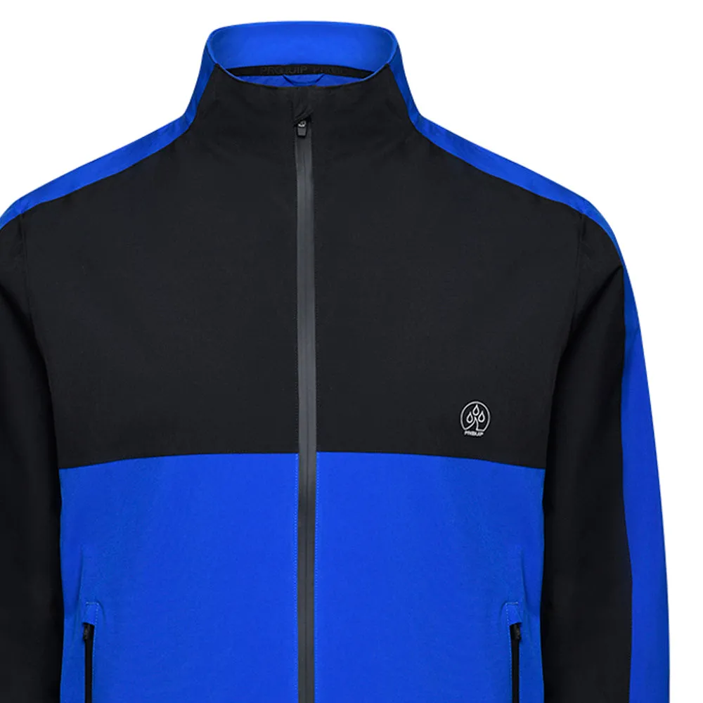 ProQuip Windermere Waterproof Jacket - Black/Magnetic Blue High End Look Layered construction