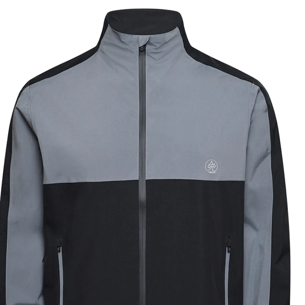 TemperatureRegulating Tech Soft Lined Interior ProQuip Windermere Waterproof Jacket - Grey/Black
