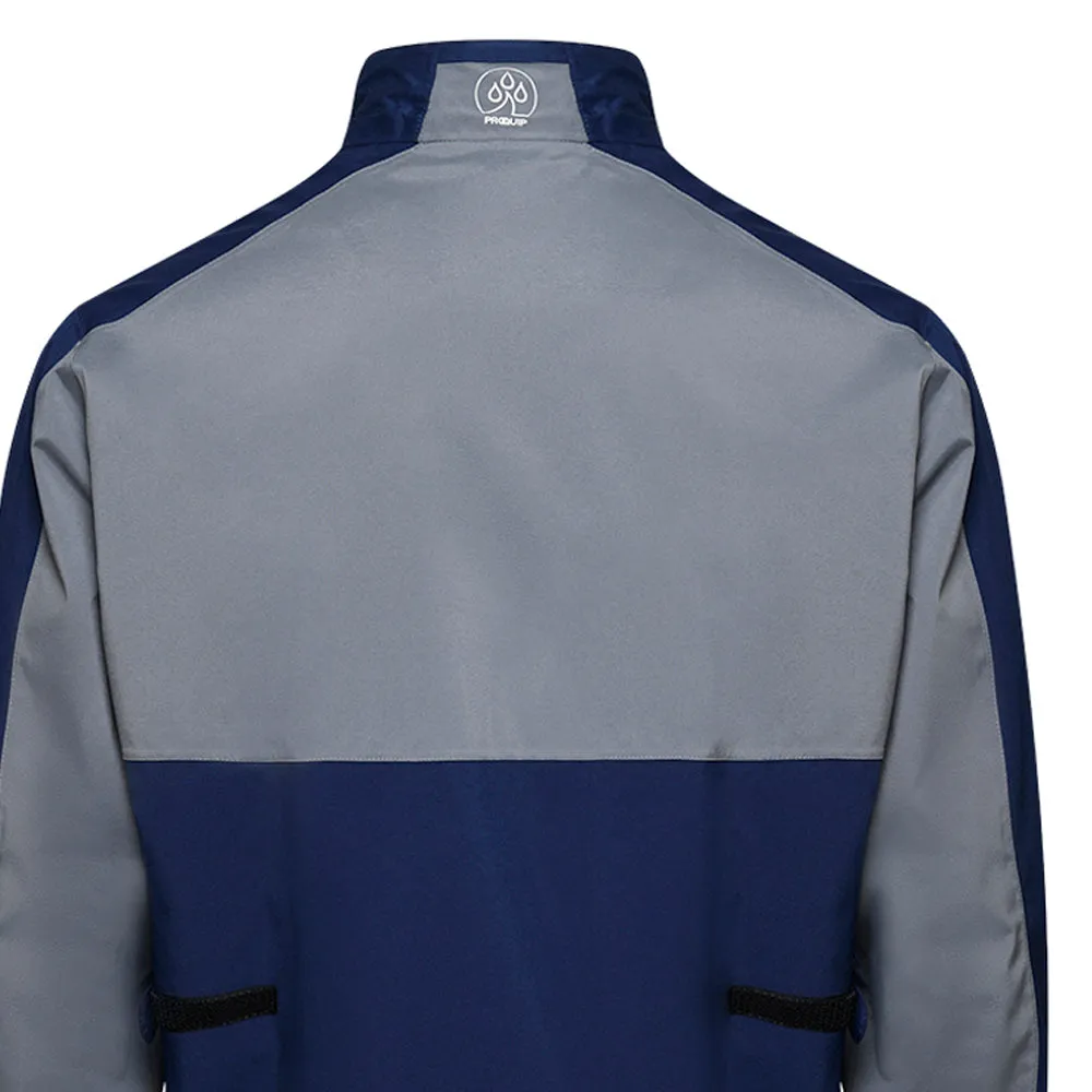 ProQuip Windermere Waterproof Jacket - Grey/Navy Softshell Coating Flexible Elbow Patches