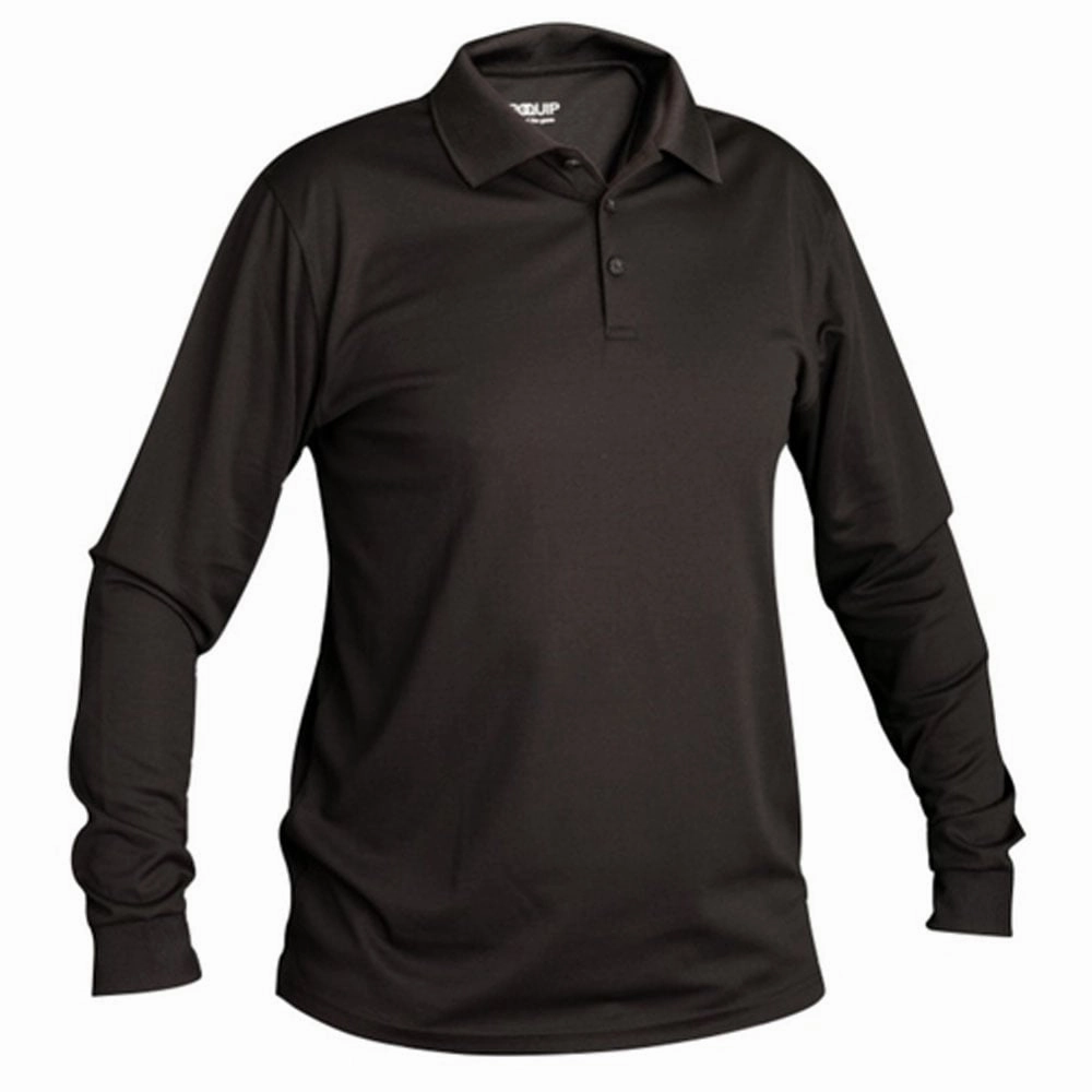 ProQuip Long Sleeved Polo Shirt - Black Office Wear