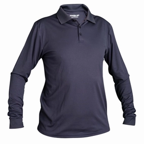 ProQuip Long Sleeved Polo Shirt - Navy Quick Dry Technology thermal