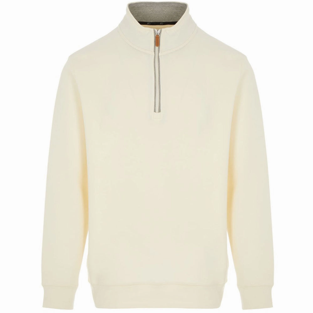 ProQuip Mistral 1/4 Zip Sweater - Cream Brand Name Trendy Colors