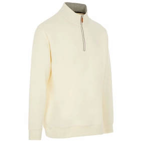 ProQuip Mistral 1/4 Zip Sweater - Cream Minimalist Look Adjustable