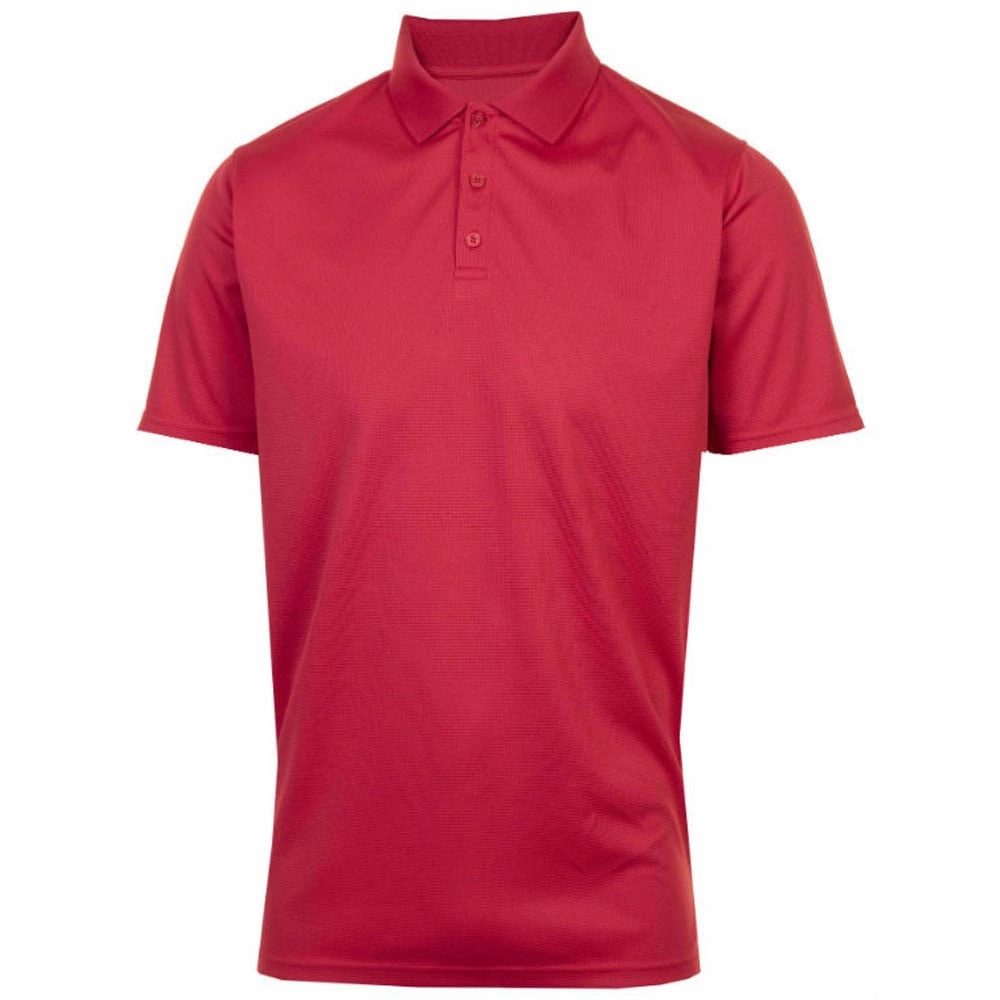 FadeResistant Coating No Shrink Fabric ProQuip Performance Polo Shirt - Red