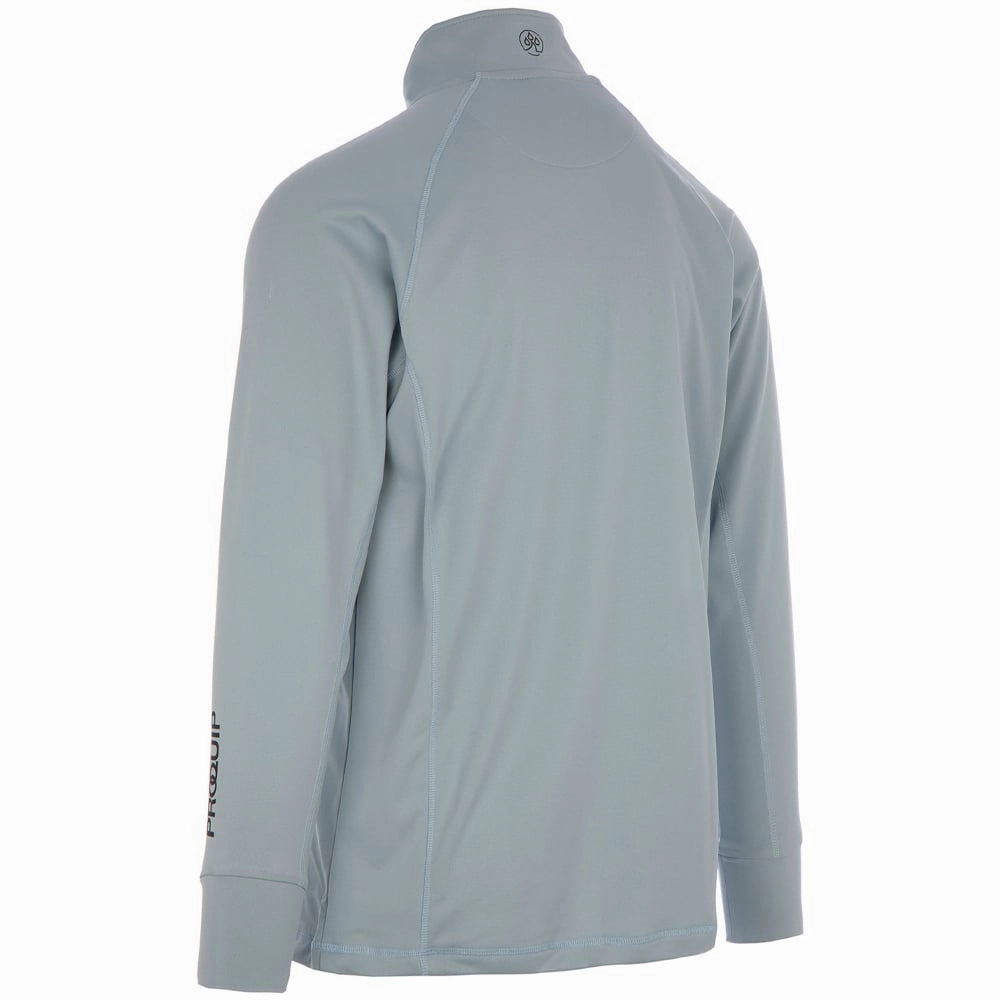 product mid range value ProQuip Pro Tech 1/2 Zip Pullover - Blue Fog