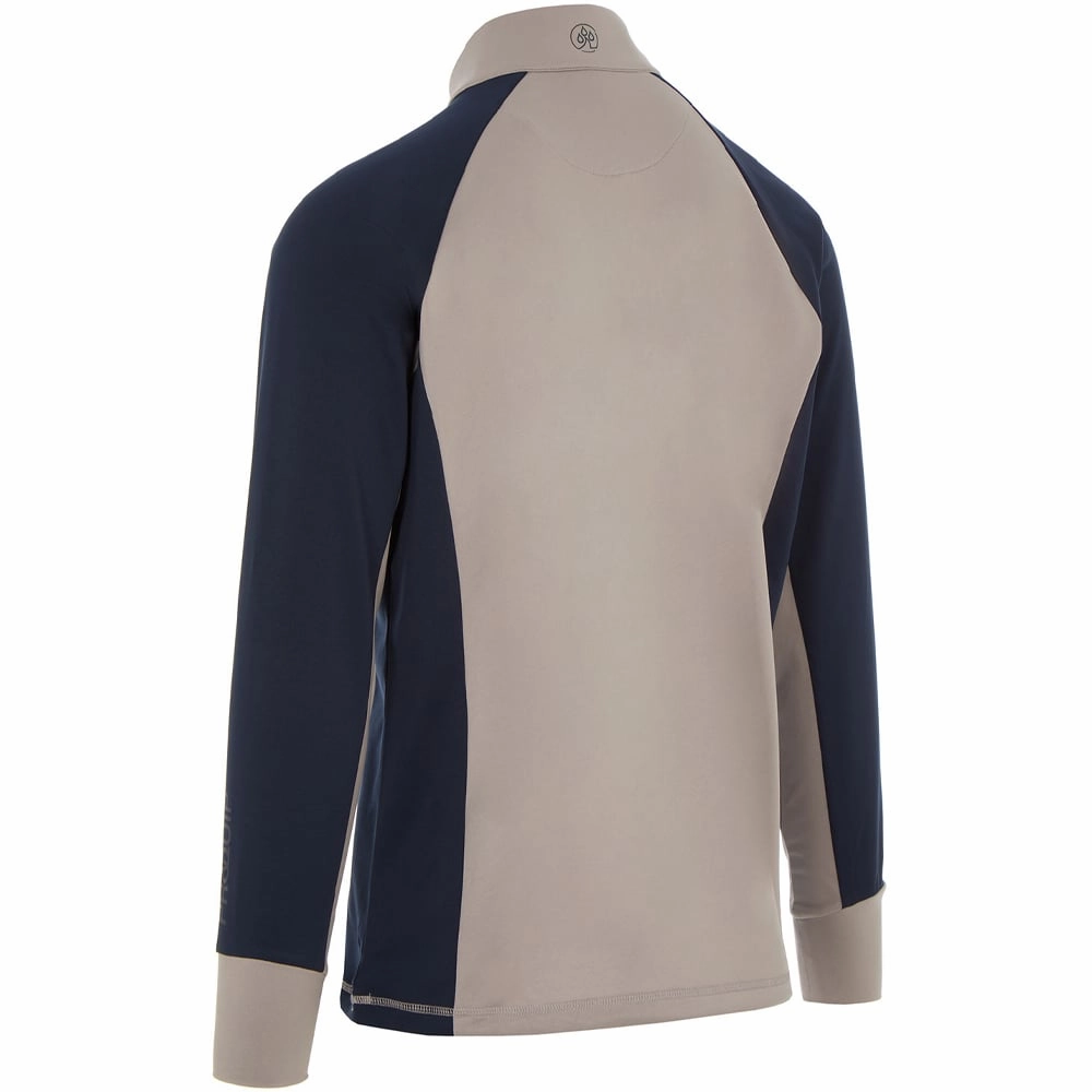 ProQuip Pro Tech 1/2 Zip Pullover - Grey/Navy Adjustable Hood side pocket