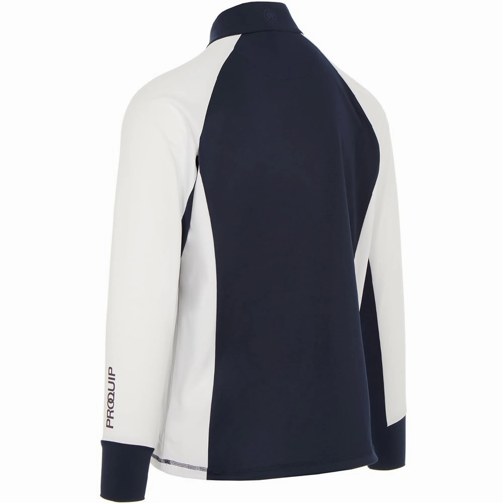 ProQuip Pro Tech 1/2 Zip Pullover - Navy/White Versatile Hoodie
