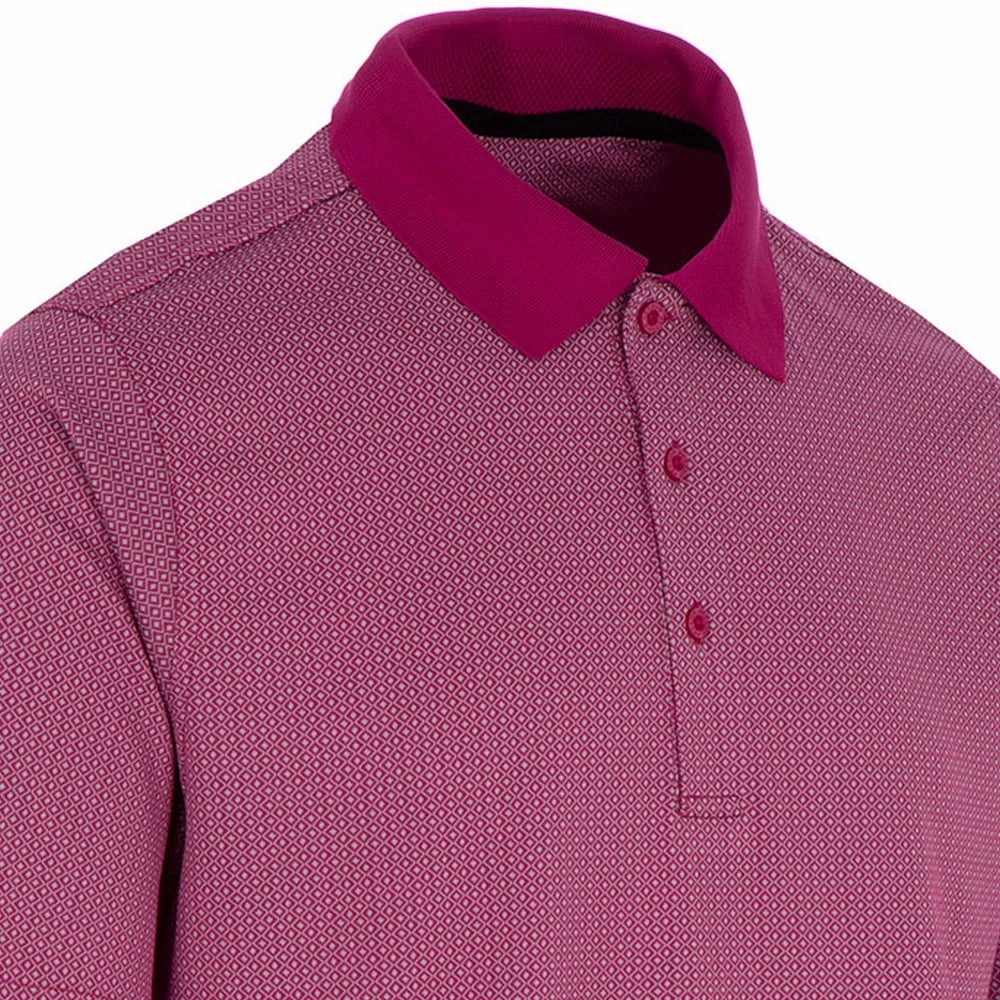 Comfortable fit Holiday Casual ProQuip Pro Tech Double Jacquard Polo Shirt - Festival Fuchsia