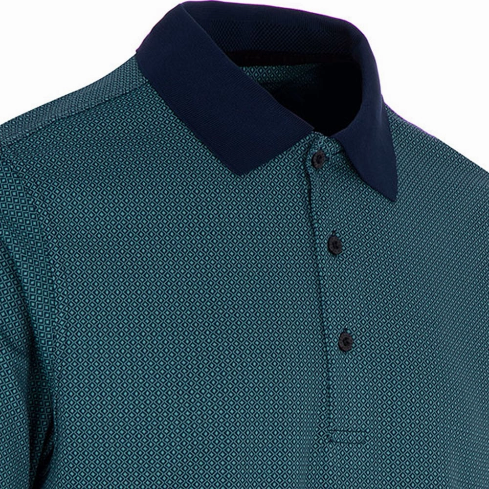 Casual Fashion ProQuip Pro Tech Double Jacquard Polo Shirt - Navy/Porcelain