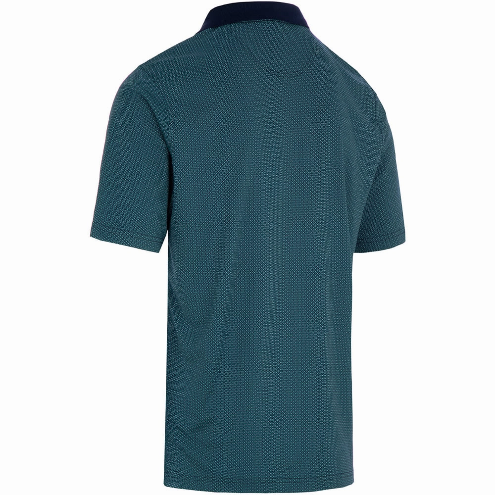 Chic Cut ProQuip Pro Tech Double Jacquard Polo Shirt - Navy/Porcelain