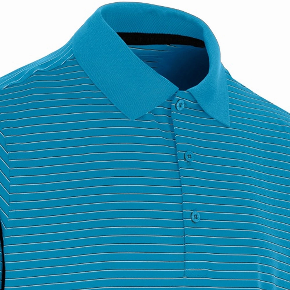 ProQuip Pro Tech Feeder Stripe Polo Shirt - Azure Blue Durable Style Subtle Embroidery