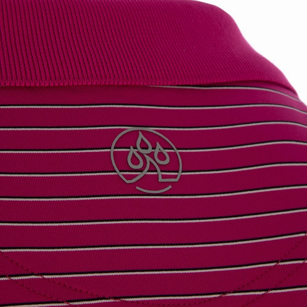 ProQuip Pro Tech Feeder Stripe Polo Shirt - Fuchsia Functional Fashion