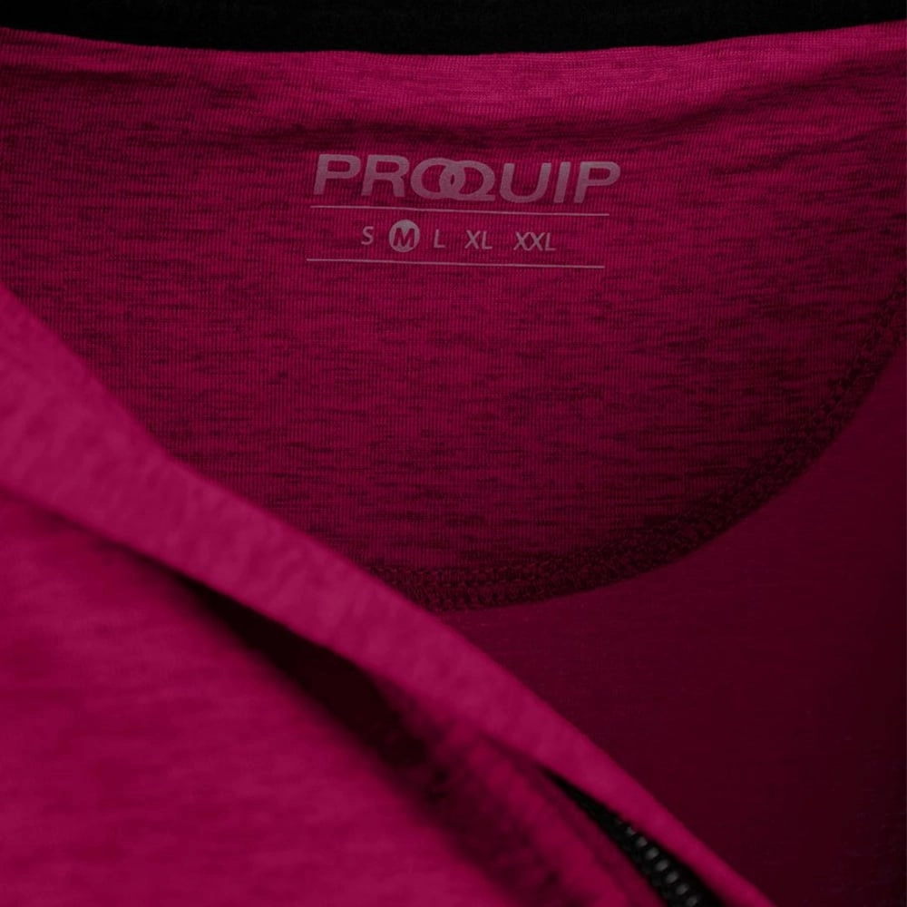 Athletic Hoodie dry cleanable ProQuip Pro Tech Melange 1/2 Zip Pullover - Festival Fuchsia