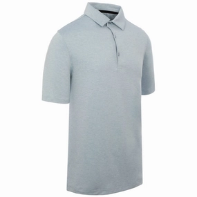 EcoFriendlyMaterial Comfort Wearable ProQuip Pro Tech Melange Polo Shirt - Blue Fog
