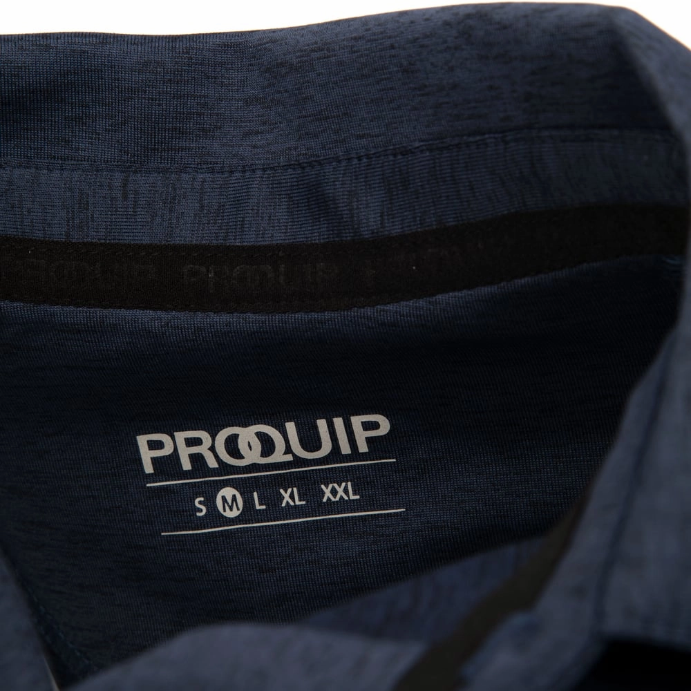 ProQuip Pro Tech Melange Polo Shirt - Navy FlexibleCollarOptions