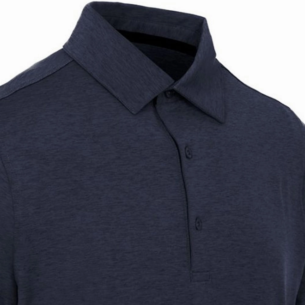 ProQuip Pro Tech Melange Polo Shirt - Navy Soft Brushed Finish Sporty Fashion