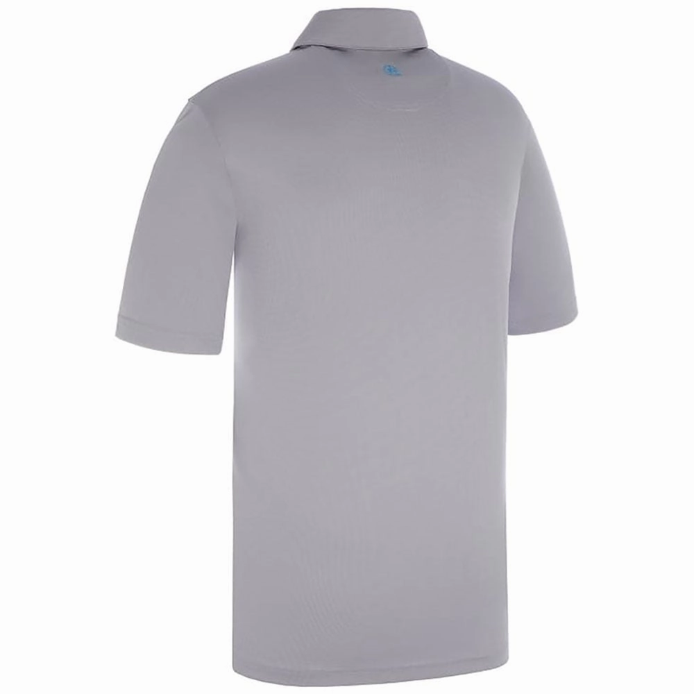 Soft and Light ProQuip Pro Tech Pin Dot Polo Shirt - Steel