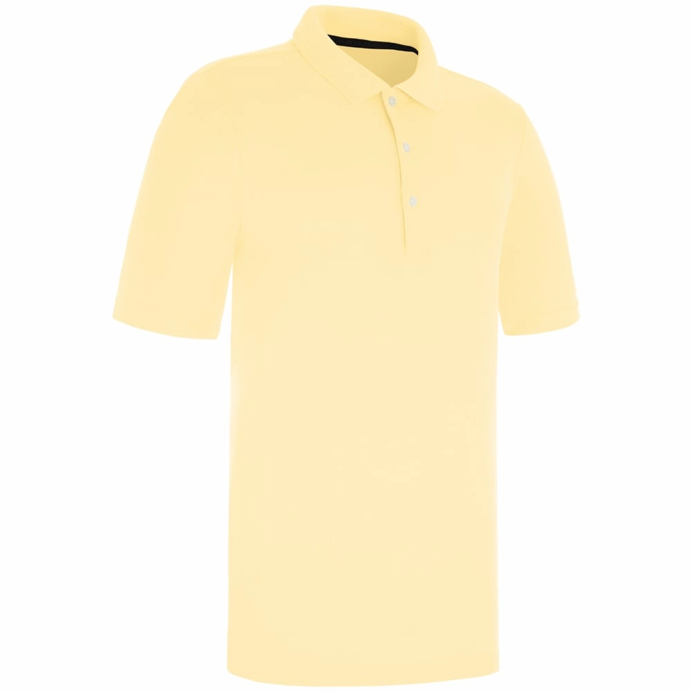 ProQuip Pro Tech Plain Polo Shirt - Canary Yellow Lightweight Material Perfect for Any Outfit