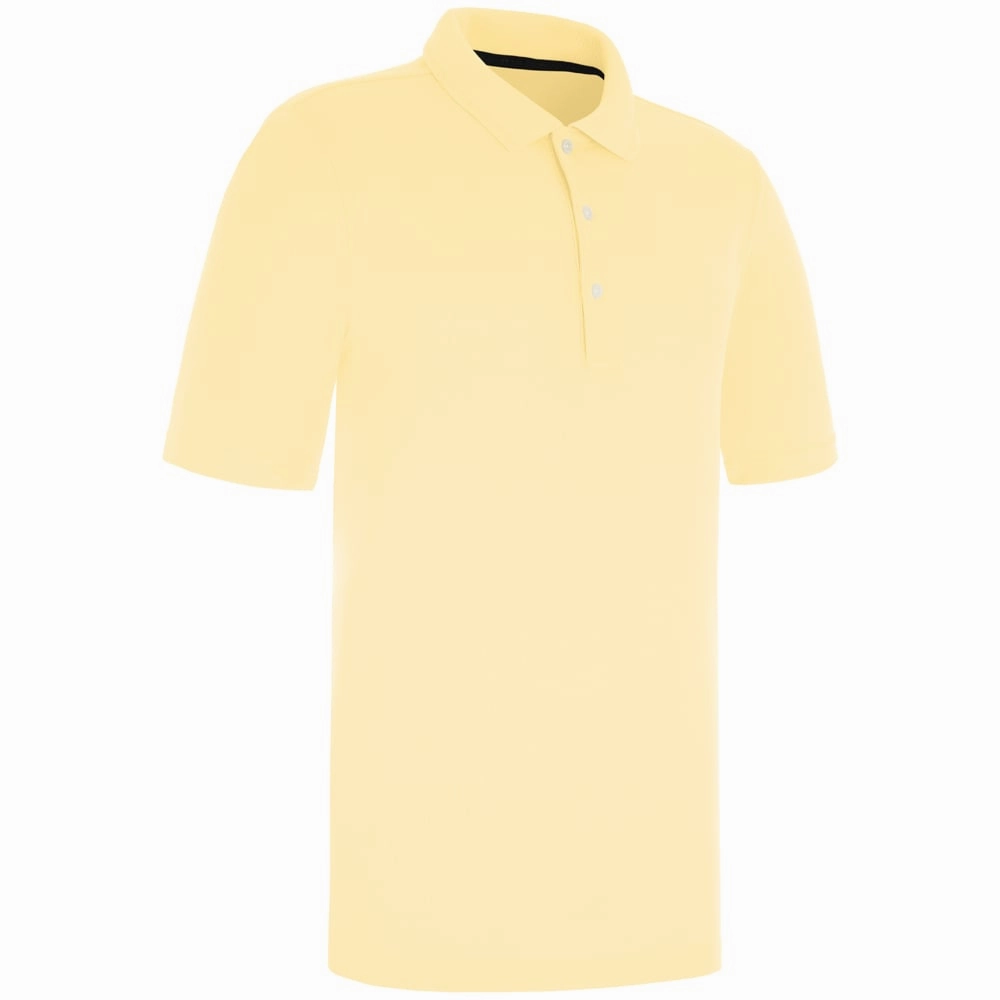 Comfort and Ease ProQuip Pro Tech Plain Polo Shirt - Canary Yellow