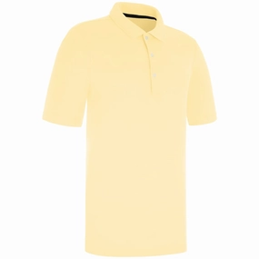 ProQuip Pro Tech Plain Polo Shirt - Canary Yellow Lightweight Material Perfect for Any Outfit