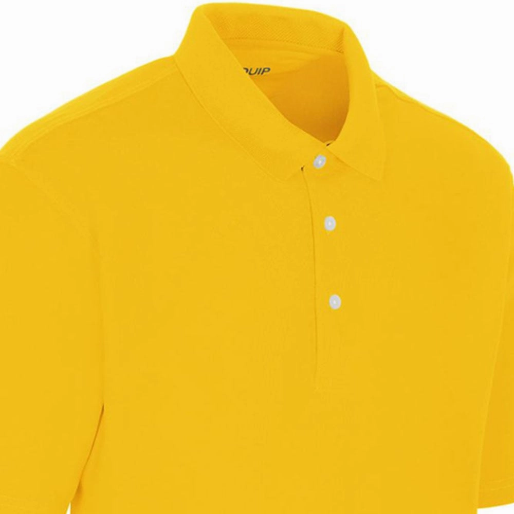 ProQuip Pro Tech Plain Polo Shirt - Dark Gold outdoor concert