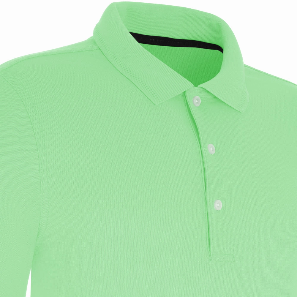 ProQuip Pro Tech Plain Polo Shirt - Neon Green Cool Layering