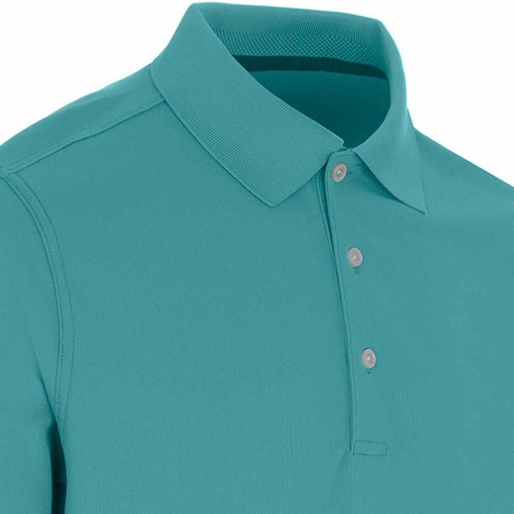 Heather Texture Finish Minimal Comfort ProQuip Pro Tech Plain Polo Shirt - Porcelain
