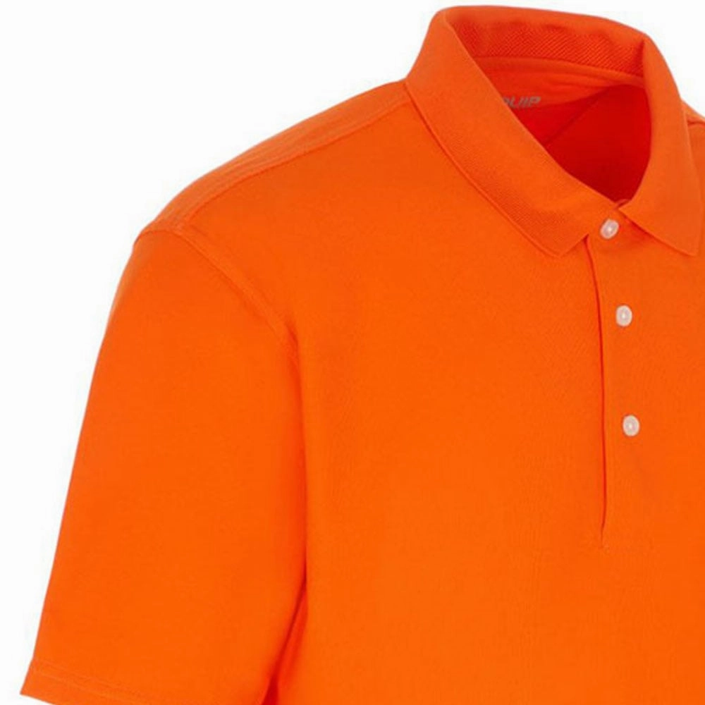 ProQuip Pro Tech Plain Polo Shirt - Setting Sun Pullover