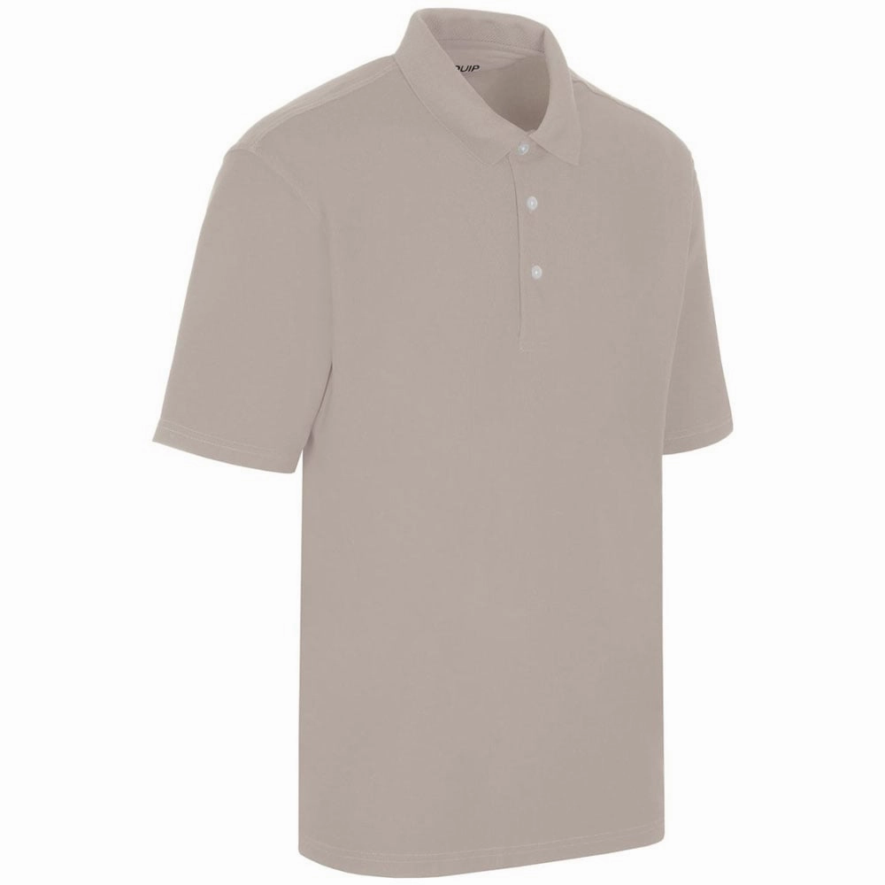 ProQuip Pro Tech Plain Polo Shirt - Zinc Grey Sporty Look Beach Wear