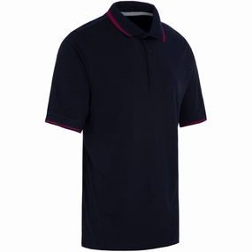 ProQuip Sub7 Plain Polo Shirt - Navy/Festival simple design