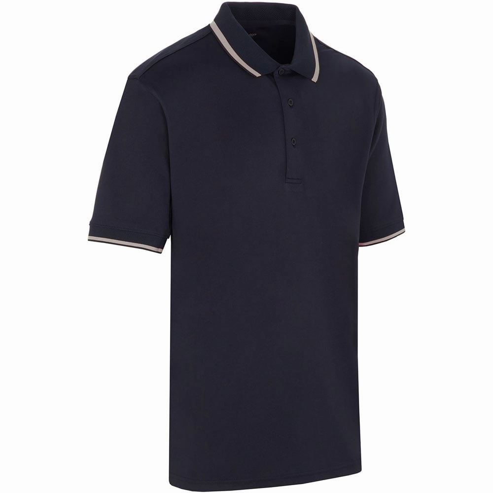 ProQuip Sub7 Plain Polo Shirt - Navy/Grey Minimal Trend