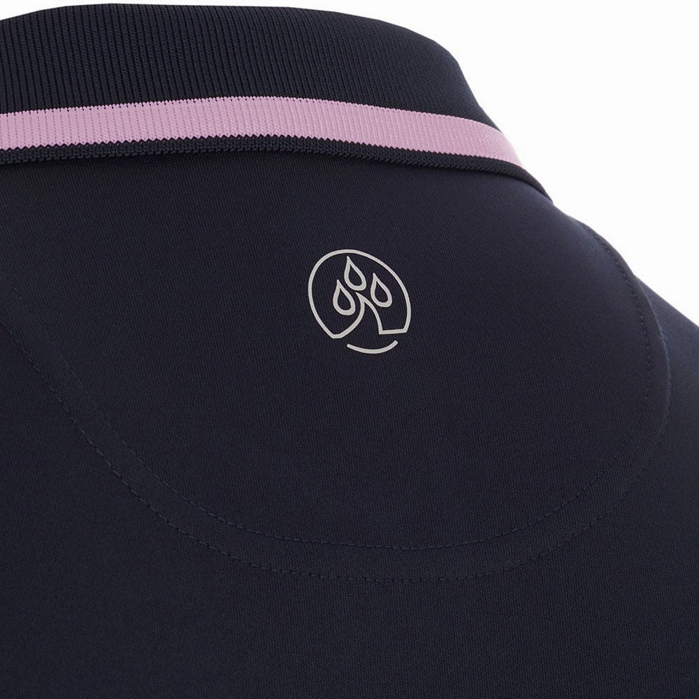 ProQuip Sub7 Plain Polo Shirt - Navy/Lavender Top Rated