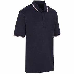 sports performance Comfortable Look ProQuip Sub7 Plain Polo Shirt - Navy/Lavender