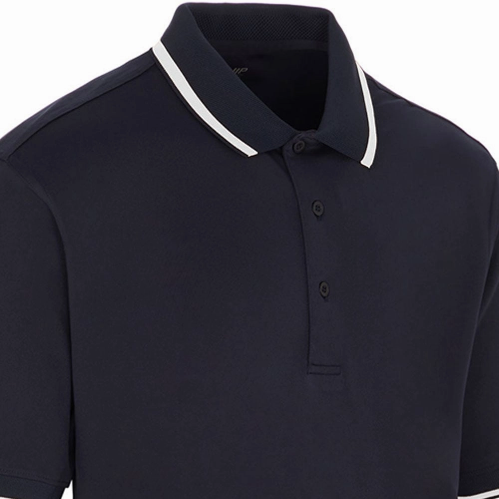 ProQuip Sub7 Plain Polo Shirt - Navy/White Easy Wear
