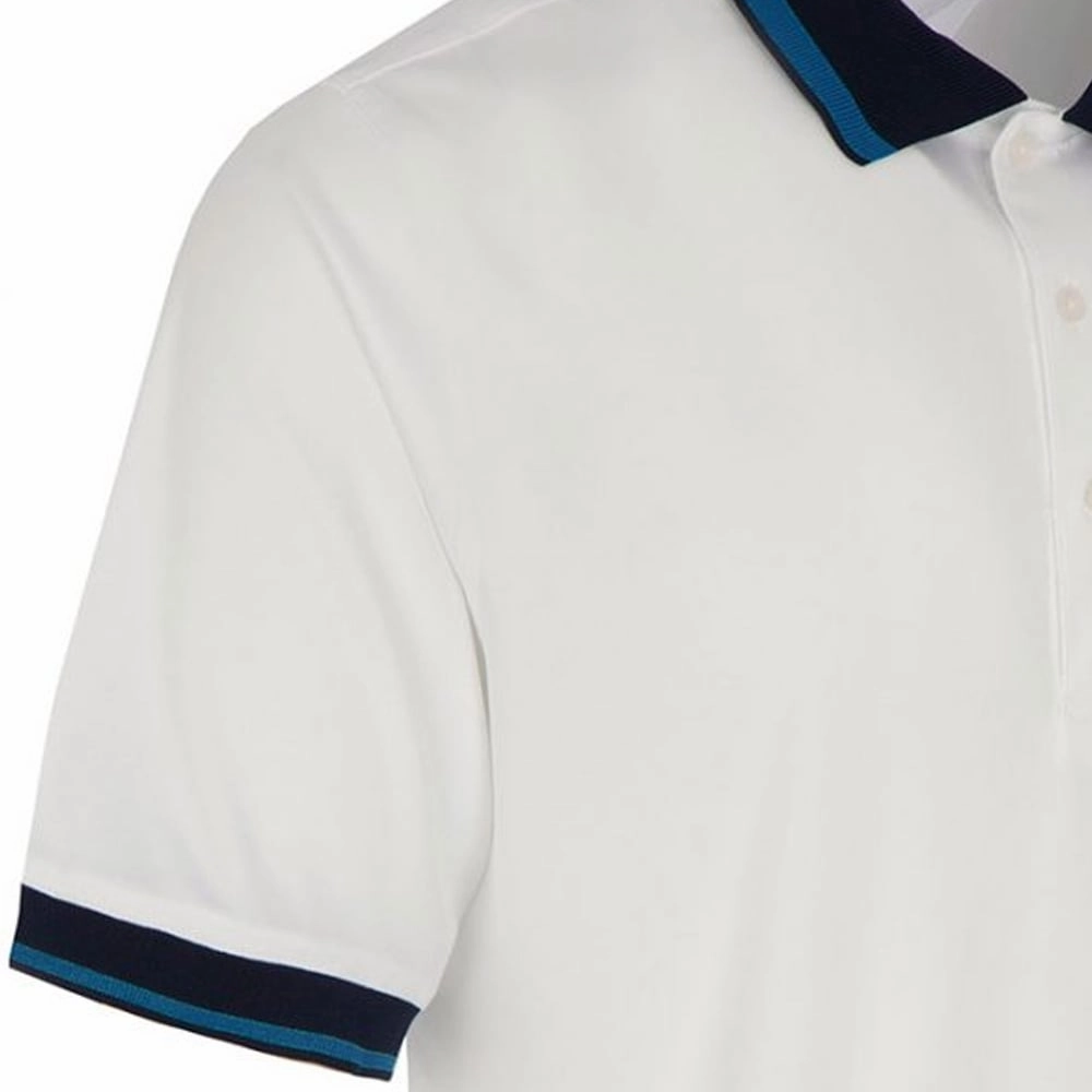 Cozy Wear Crew neck classic ProQuip Sub7 Plain Polo Shirt - White/Royal