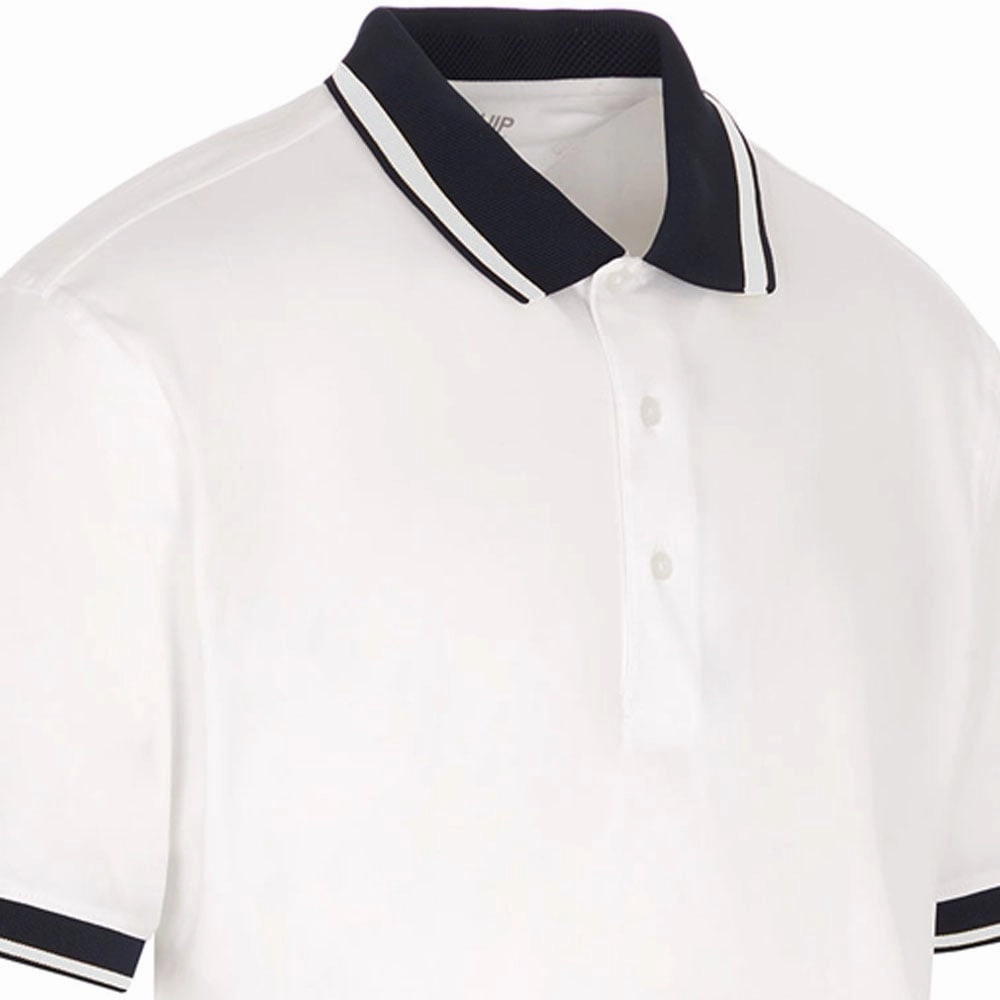 ProQuip Sub7 Plain Polo Shirt - White/White Comfy Layering