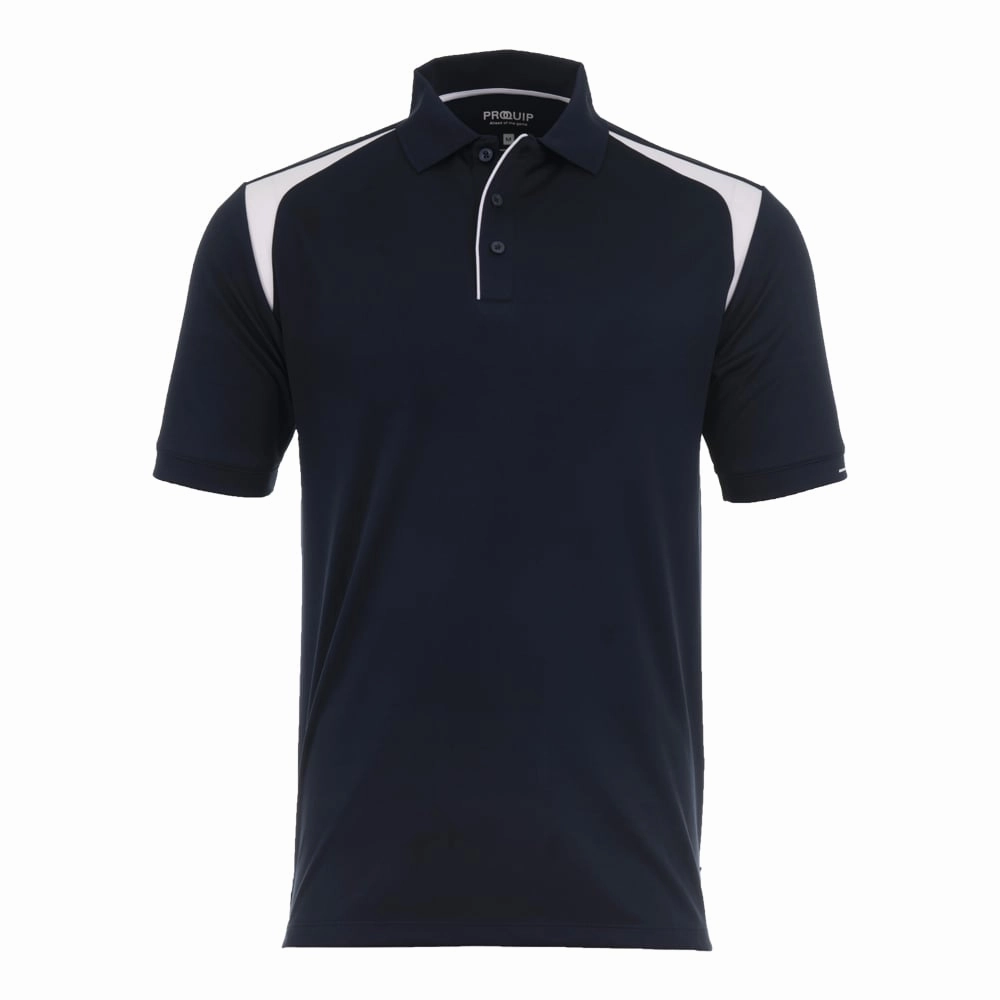 Seasonal Trend ProQuip Technical Panel Golf Polo Shirt - Navy