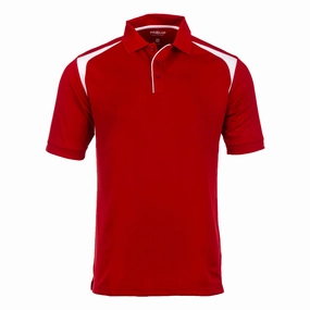 ethical ProQuip Technical Panel Golf Polo Shirt - Red